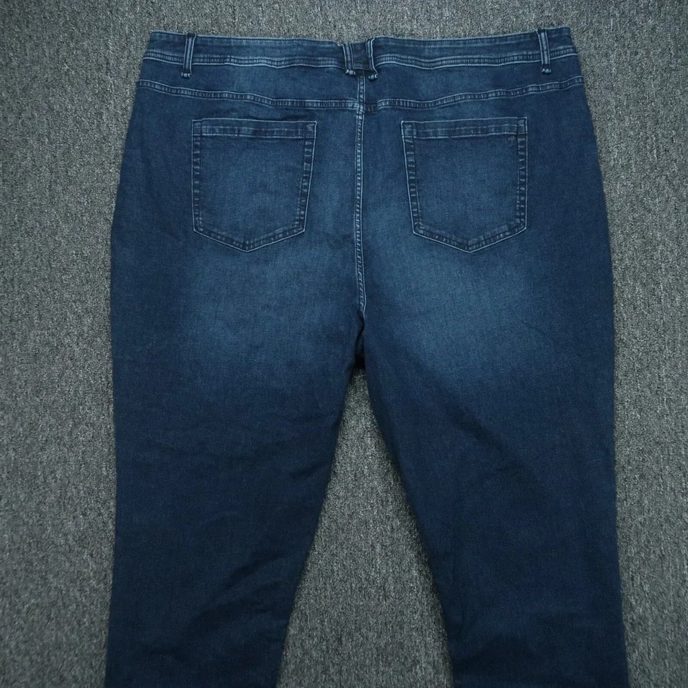 The Perfect Jean Jeans Men 48x32 Blue Slim‎ Thick Dark Wash Whiskered 5 Pocket